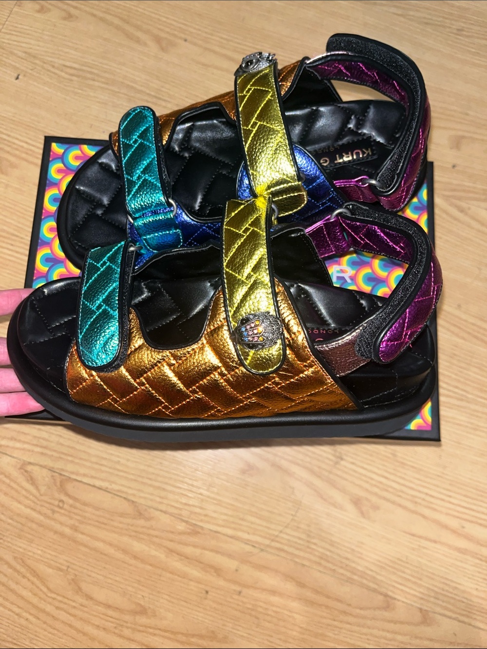 Women’s Kurt Geiger sandals size 8 brand new in box . Leather..